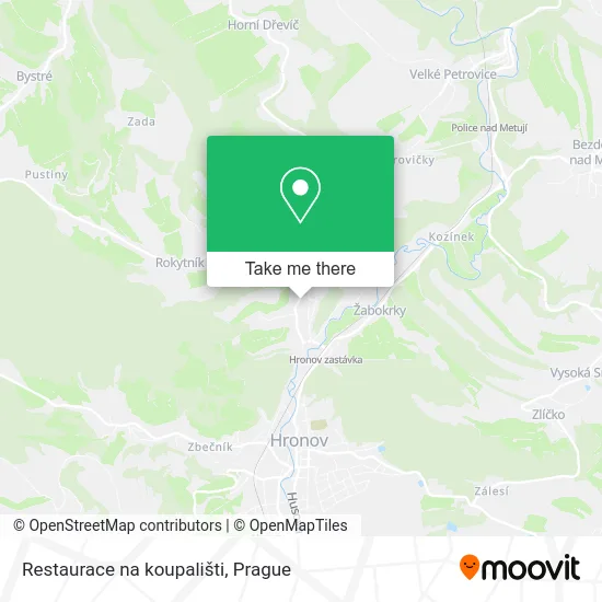 Карта Restaurace na koupališti