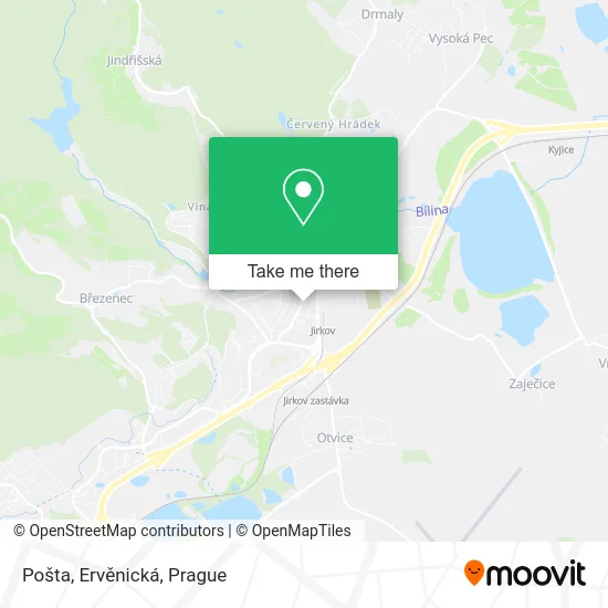 Карта Pošta, Ervěnická