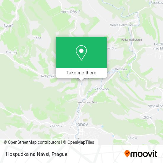 Карта Hospudka na Návsi