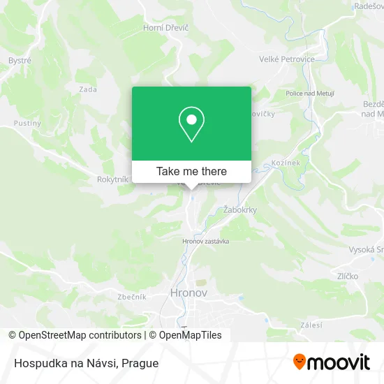Карта Hospudka na Návsi