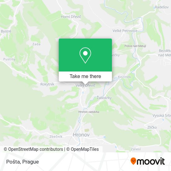 Карта Pošta