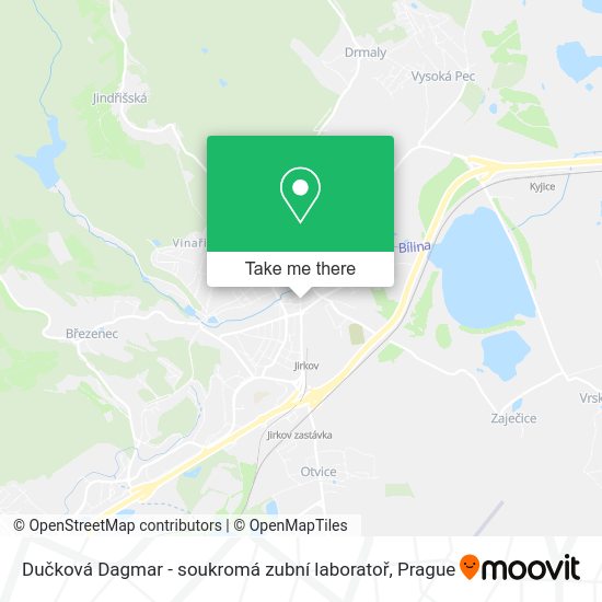 Карта Dučková Dagmar - soukromá zubní laboratoř