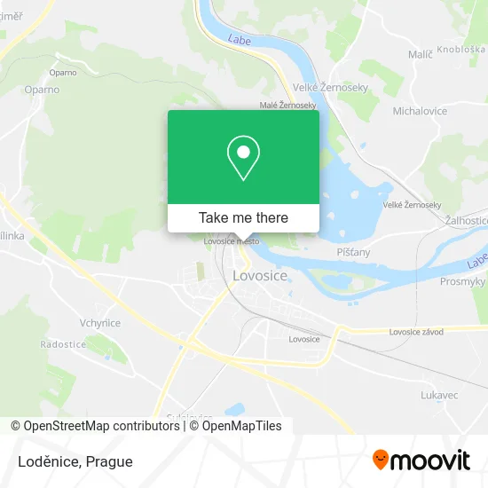 Карта Loděnice