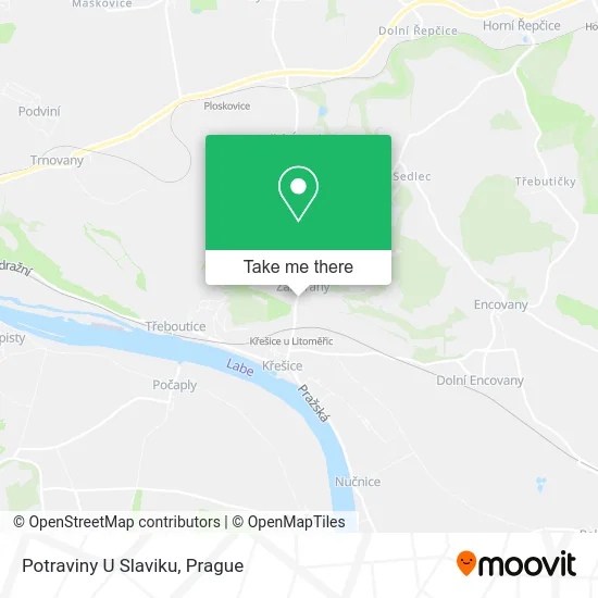 Карта Potraviny U Slaviku