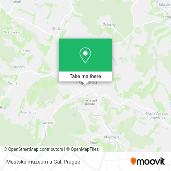 Карта Mestske muzeum a Gal