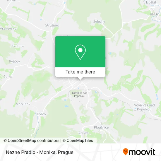 Карта Nezne Pradlo - Monika
