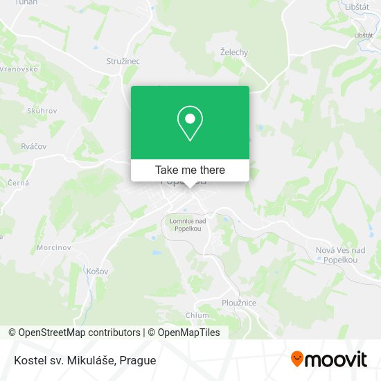 Карта Kostel sv. Mikuláše