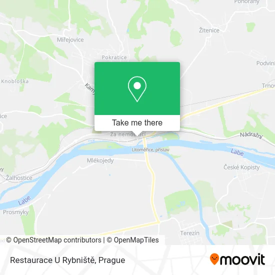 Карта Restaurace U Rybniště