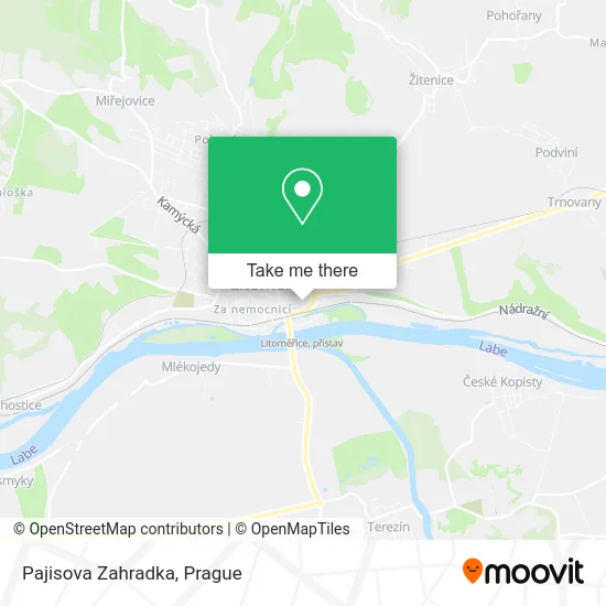 Карта Pajisova Zahradka