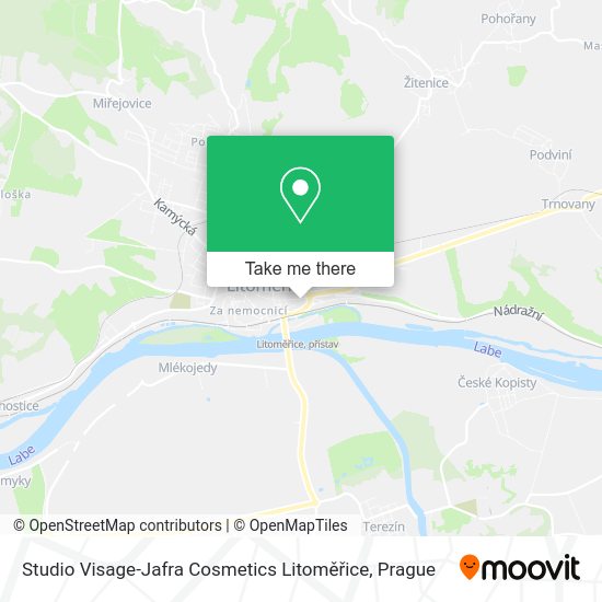 Карта Studio Visage-Jafra Cosmetics Litoměřice