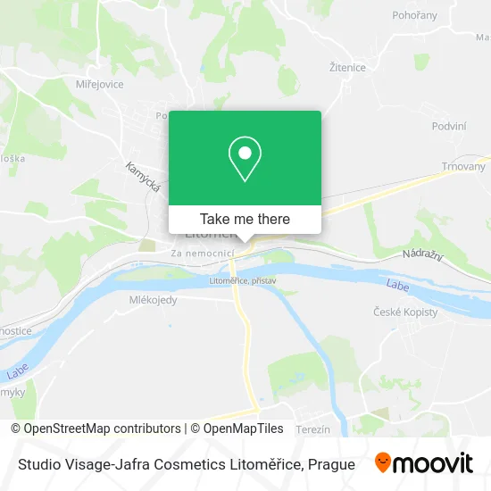 Карта Studio Visage-Jafra Cosmetics Litoměřice