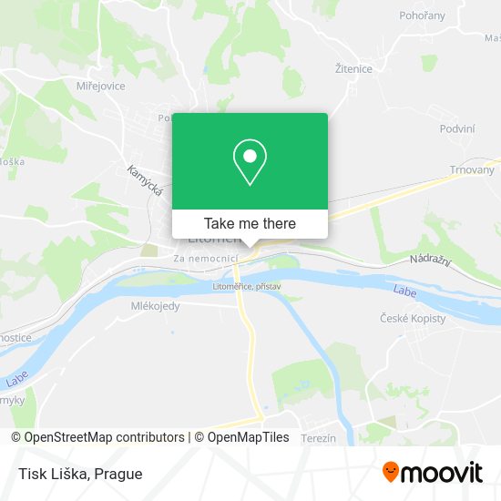 Карта Tisk Liška
