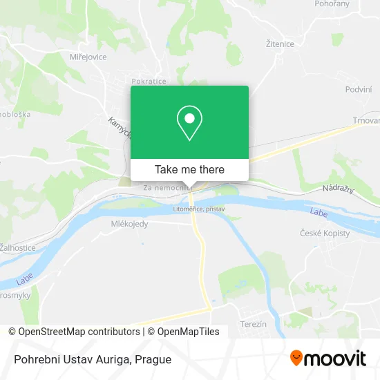 Карта Pohrebni Ustav Auriga