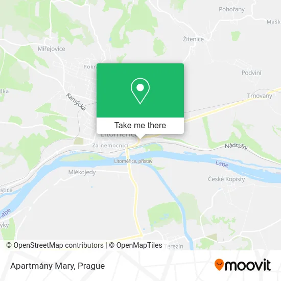 Apartmány Mary map