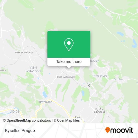 Карта Kyselka