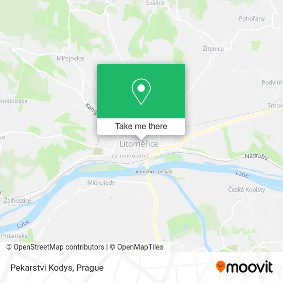 Карта Pekarstvi Kodys