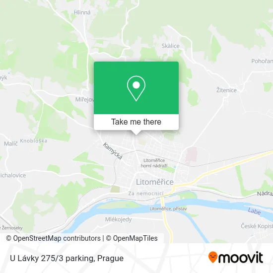 Карта U Lávky 275/3 parking