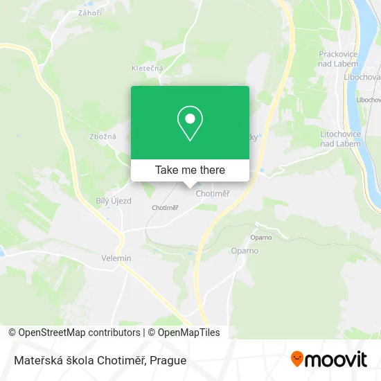 Карта Mateřská škola Chotiměř