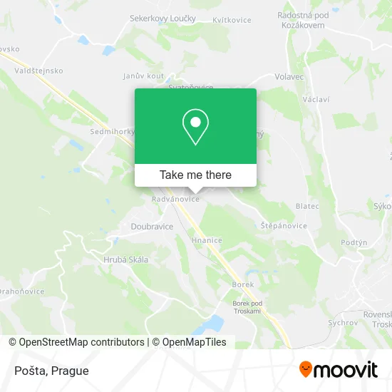 Карта Pošta