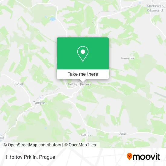 Карта Hřbitov Prklín
