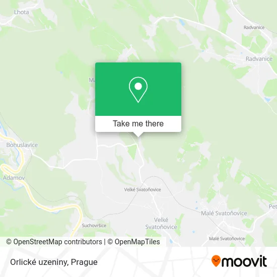 Карта Orlické uzeniny