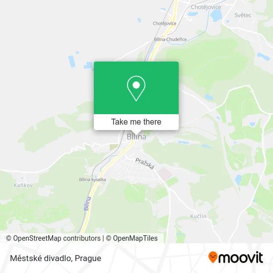 Карта Městské divadlo