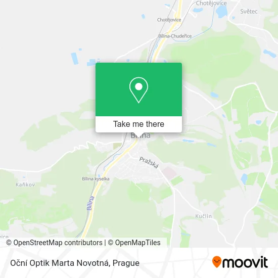 Карта Oční Optik Marta Novotná