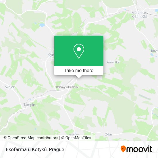 Карта Ekofarma u Kotyků