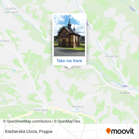 Карта Klášterská Lhota