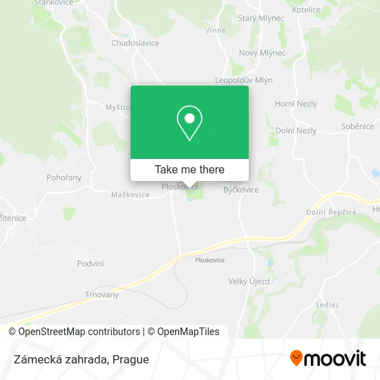 Карта Zámecká zahrada