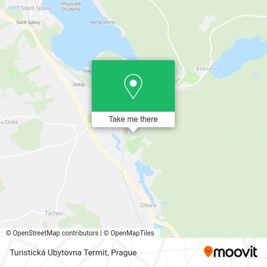 Карта Turistická Ubytovna Termit
