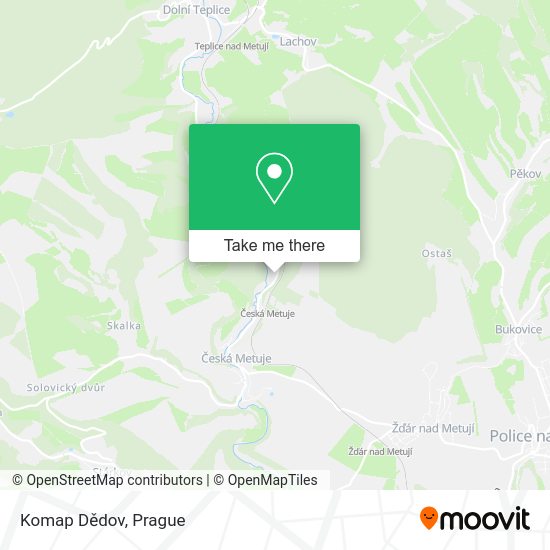 Komap Dědov map