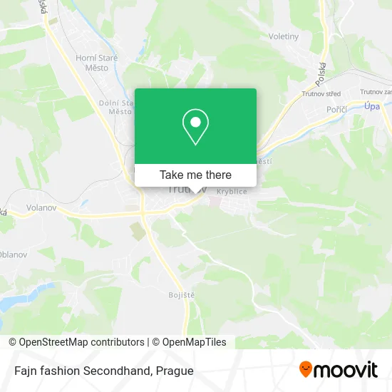 Fajn fashion Secondhand map