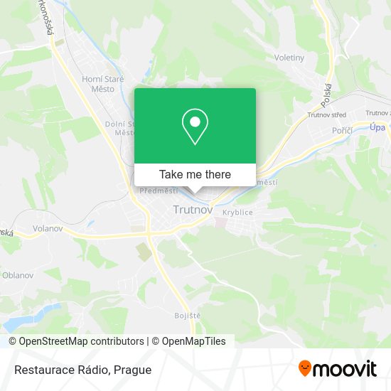 Карта Restaurace Rádio