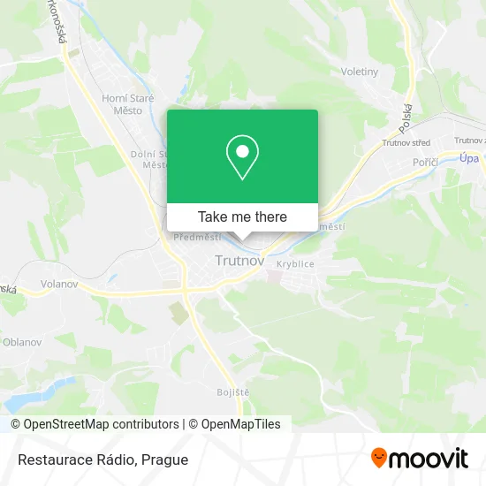 Карта Restaurace Rádio