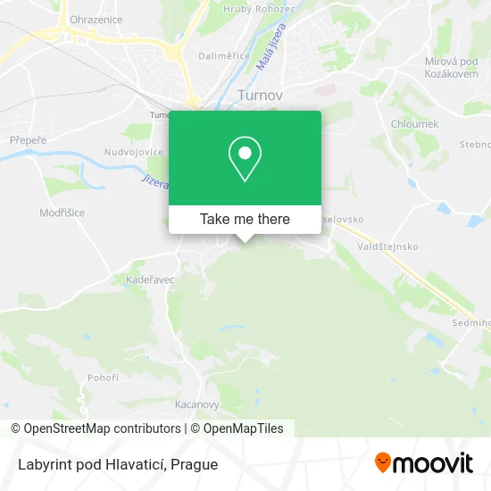 Labyrint pod Hlavaticí map
