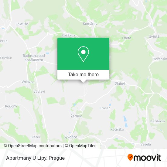 Карта Apartmany U Lipy