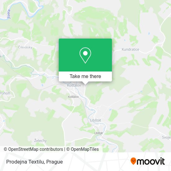Карта Prodejna Textilu