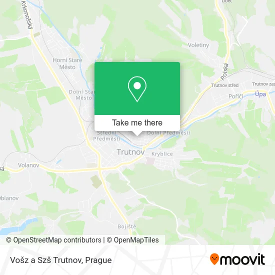 Карта Vošz a Szš Trutnov