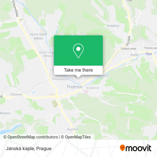 Карта Jánská kaple
