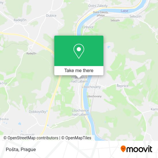 Карта Pošta