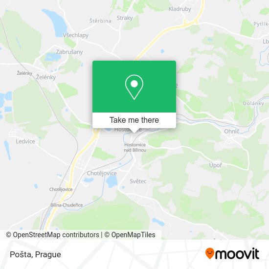 Карта Pošta