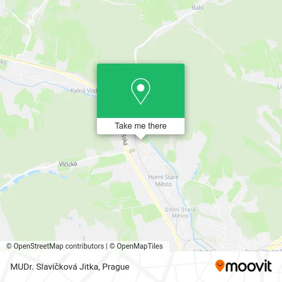 Карта MUDr. Slavíčková Jitka
