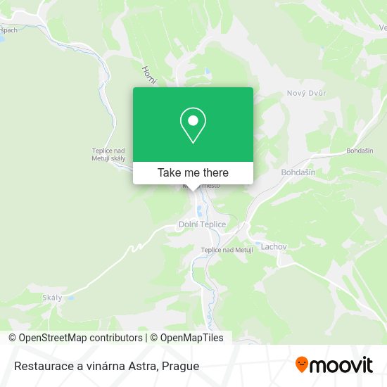 Карта Restaurace a vinárna Astra