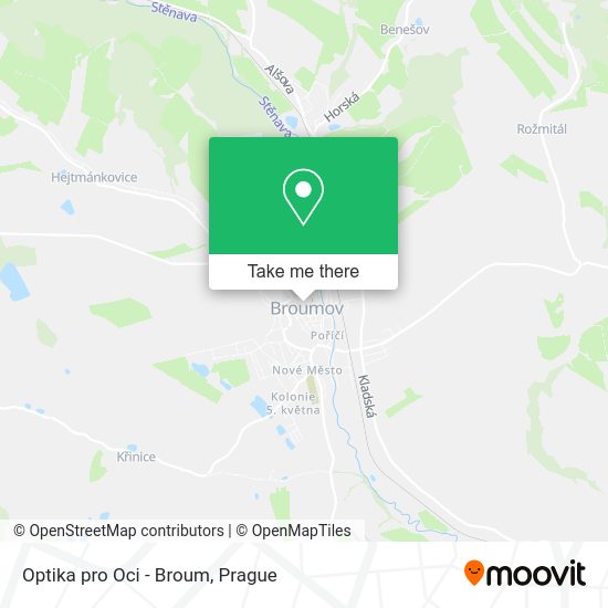 Карта Optika pro Oci - Broum