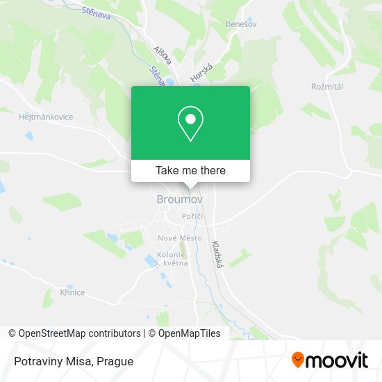 Карта Potraviny Misa