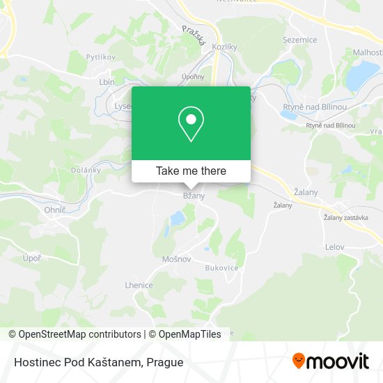 Карта Hostinec Pod Kaštanem