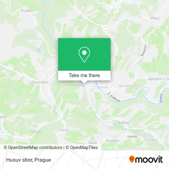 Карта Husuv sbor