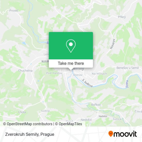 Карта Zverokruh Semily