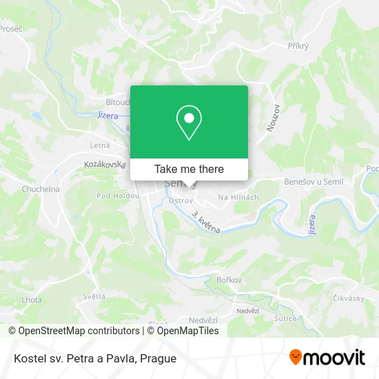 Карта Kostel sv. Petra a Pavla